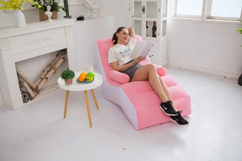 chaise gonflable pour la lecture