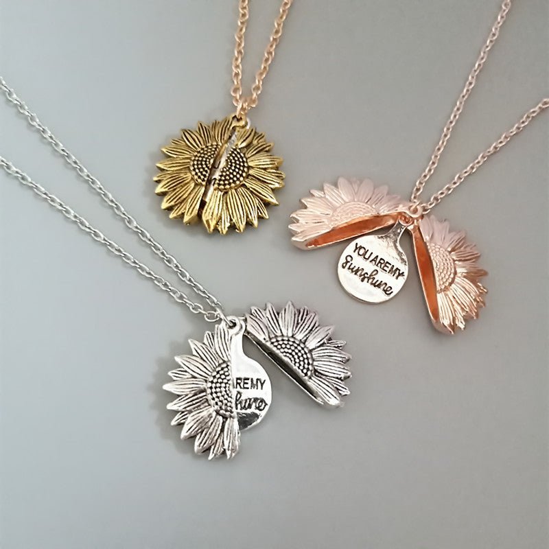 collier-Le Sunshine Tournesol - choix-ouvert-message