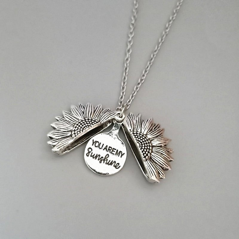 collier Sunshine Tournesol argent le tout