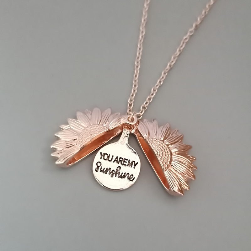 collier- Sunshine Tournesol rose le tout