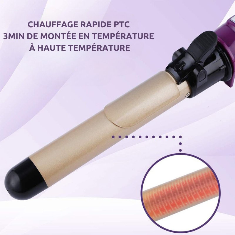 Fer à friser rotatif automatique chaleur