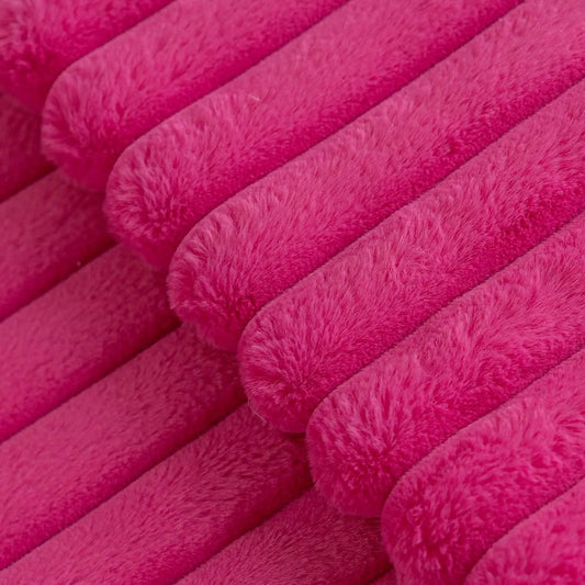 housse de coussin en faux fourrure de lapin rose tissus