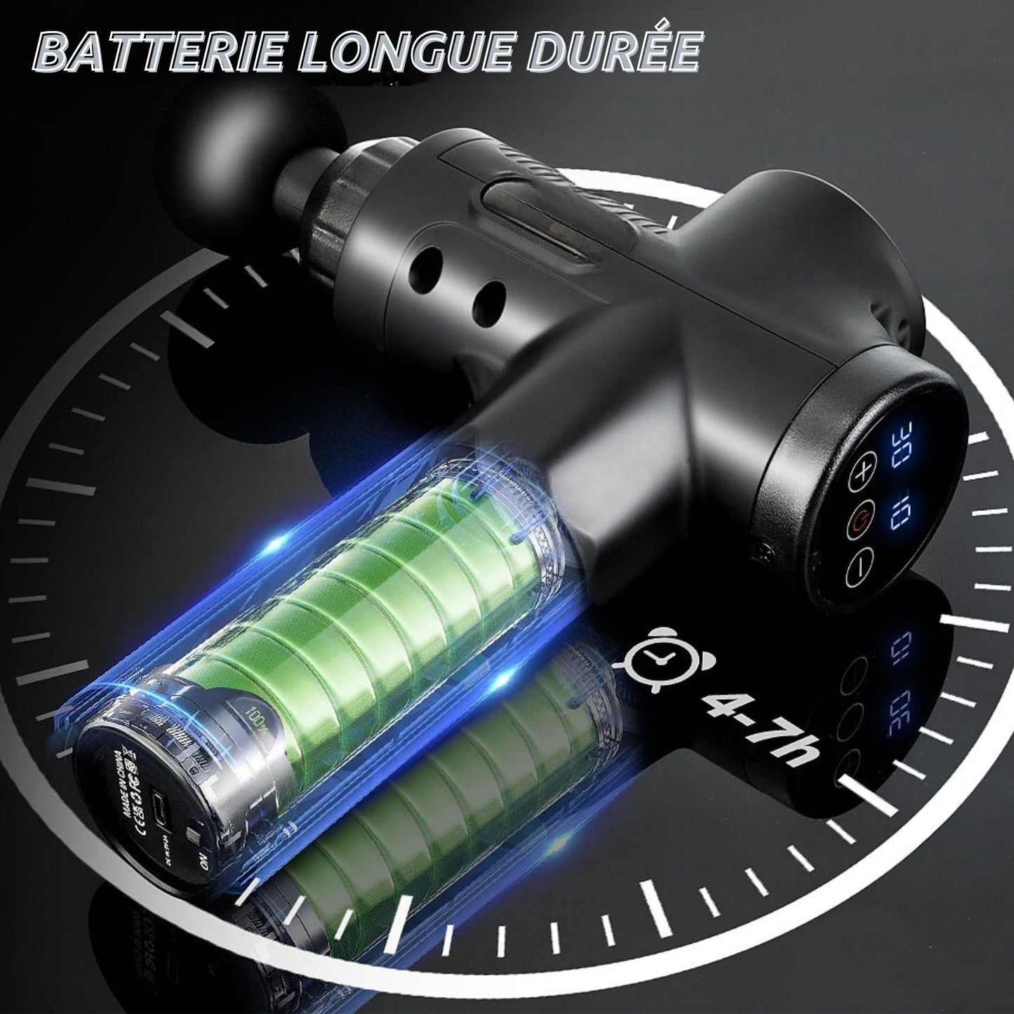 FlexiRelax - Le pistolet masseur batterie 4-7h