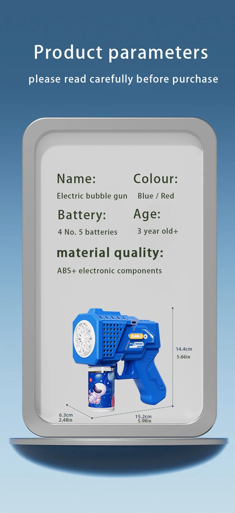 machine a bulles en continue parametres