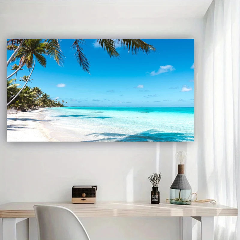 ocean plage palmier foret