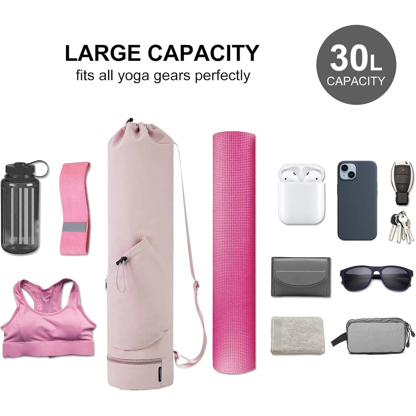 sac de transport pour yoga capacite