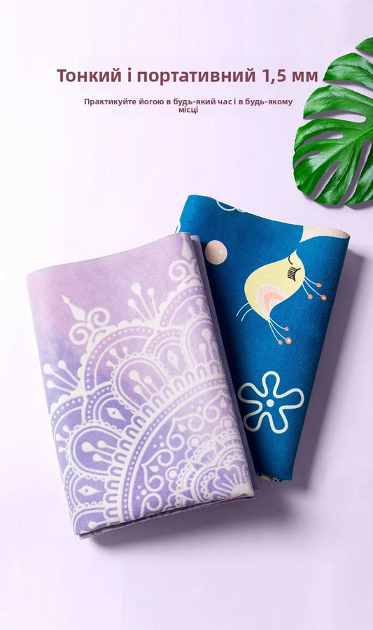 tapis de yoga imprime plie