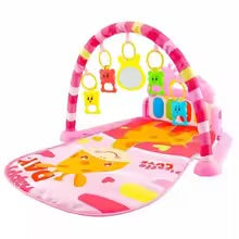 tapis éveil rose girafle