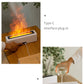 Humidificateur et Diffuseur d’arômes avec effet flamme prise reservoir
