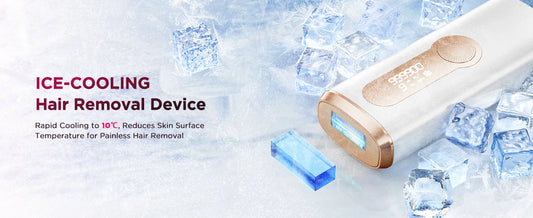 Épilateur laser IPL avec refroidissement par glace