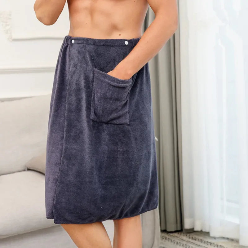 Serviette avec élastique pour hommes