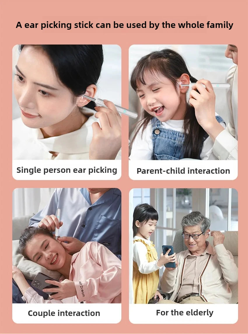 Cure oreille avec caméra intégrée