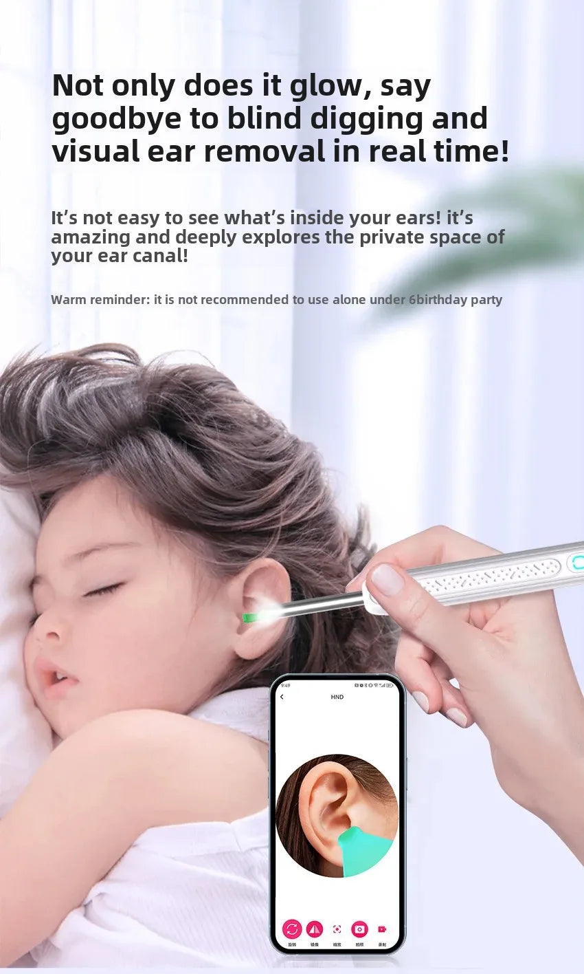 Cure oreille avec caméra intégrée