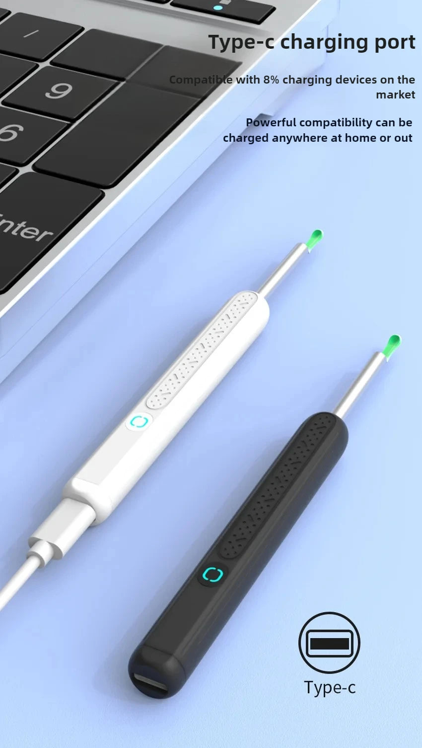 Cure oreille avec caméra intégrée