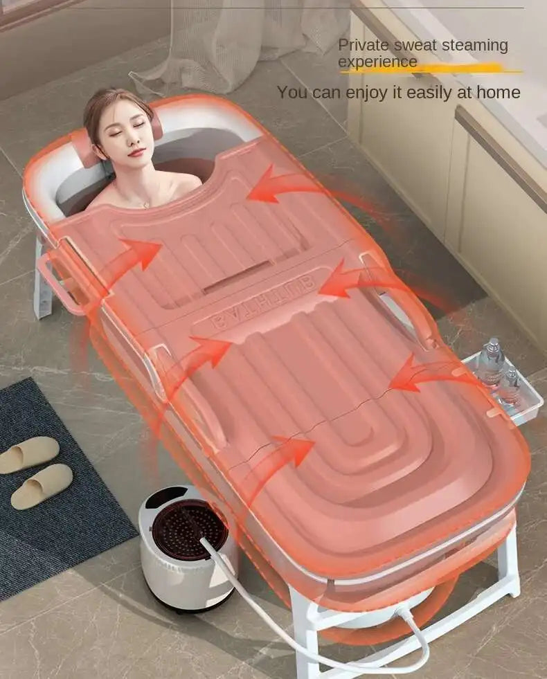 bain pliable et portatif distribution chaleur