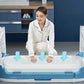 bain portatif bleu pliable premiere etape