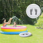 bassin gonflable de pieds pres piscine multicouleure foret