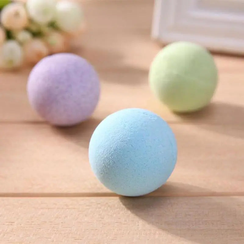 boule de bain effervescente trois couleurs style