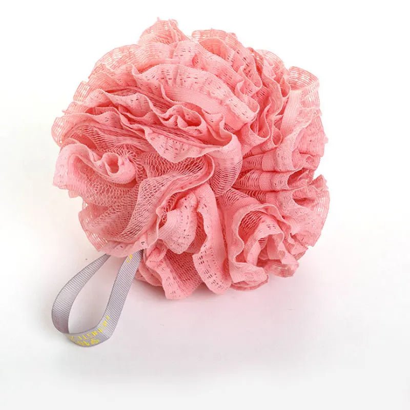boule exfoliante rose