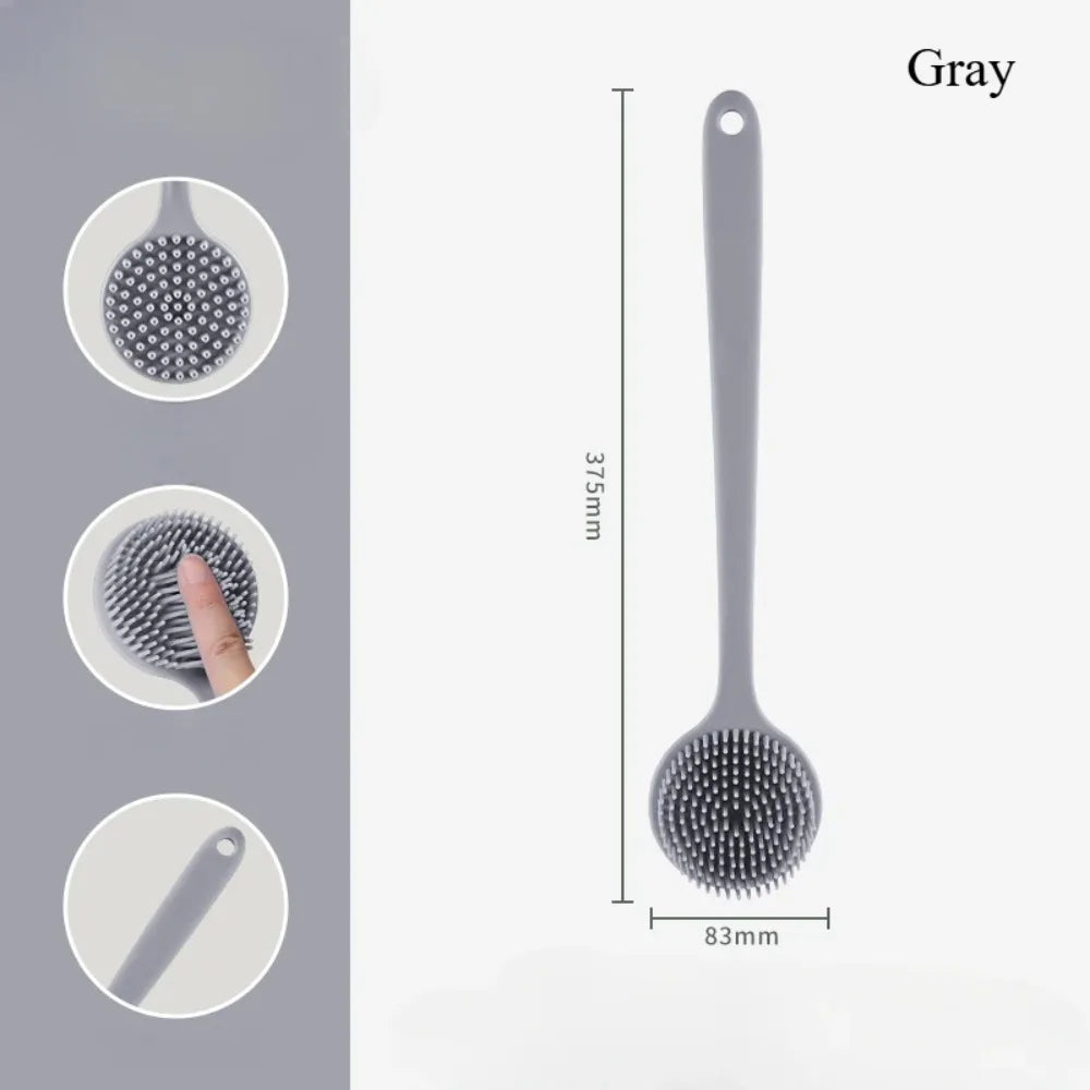 brosse de bain en silicone gris dimensions