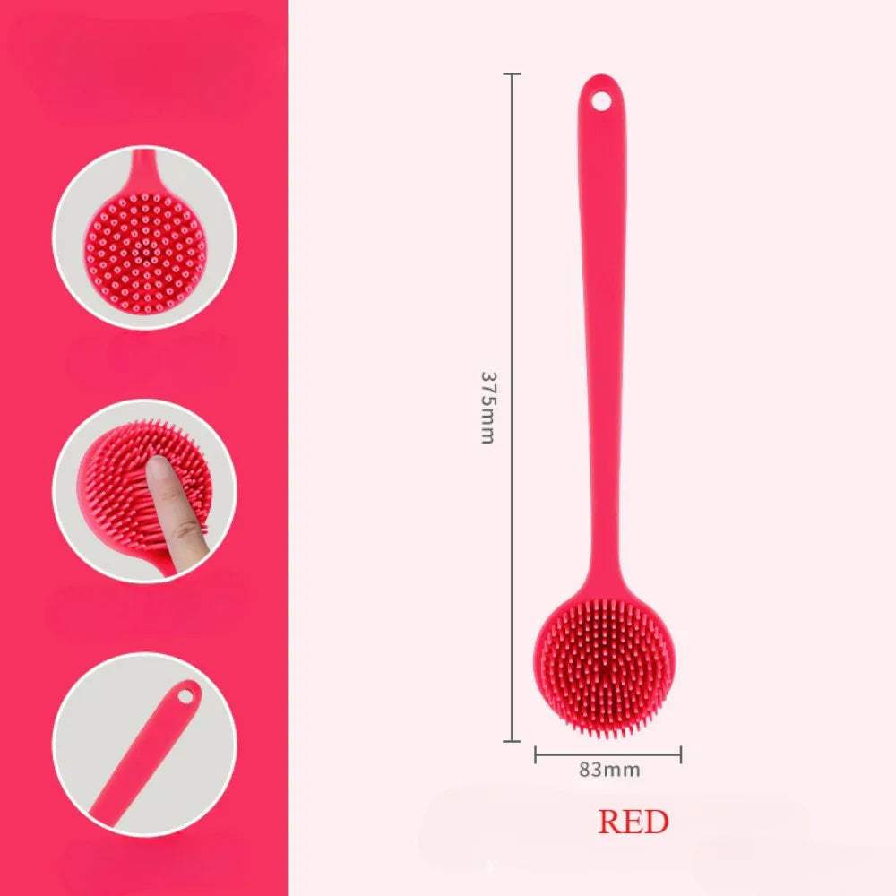 brosse de bain en silicone rose dimensions