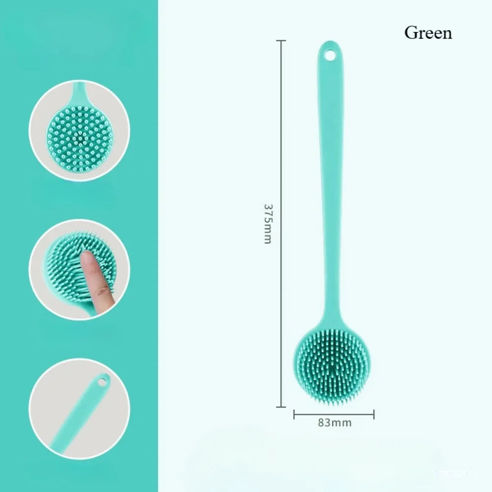brosse de bain en silicone vert dimensions
