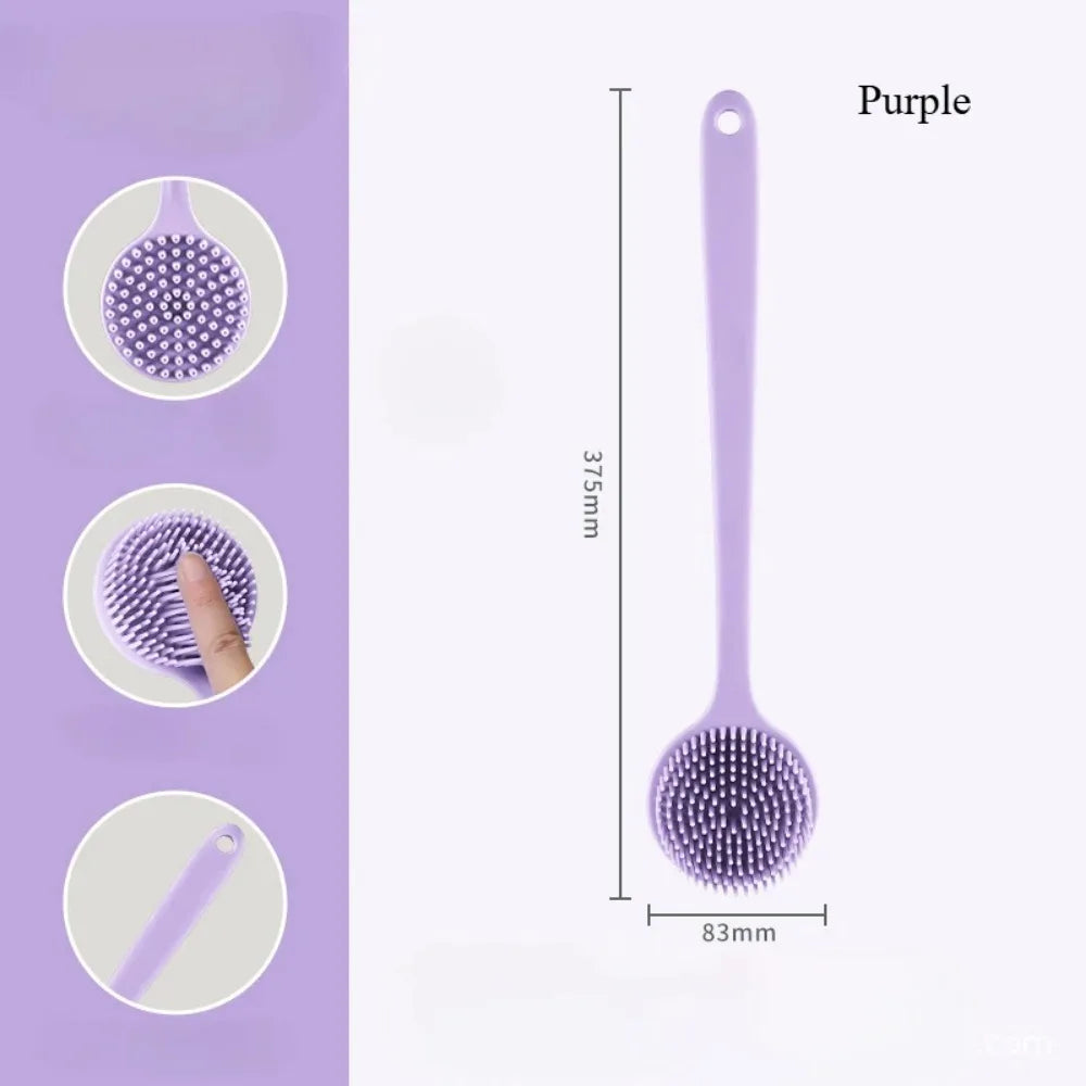  brosse de bain en silicone violet dimensions
