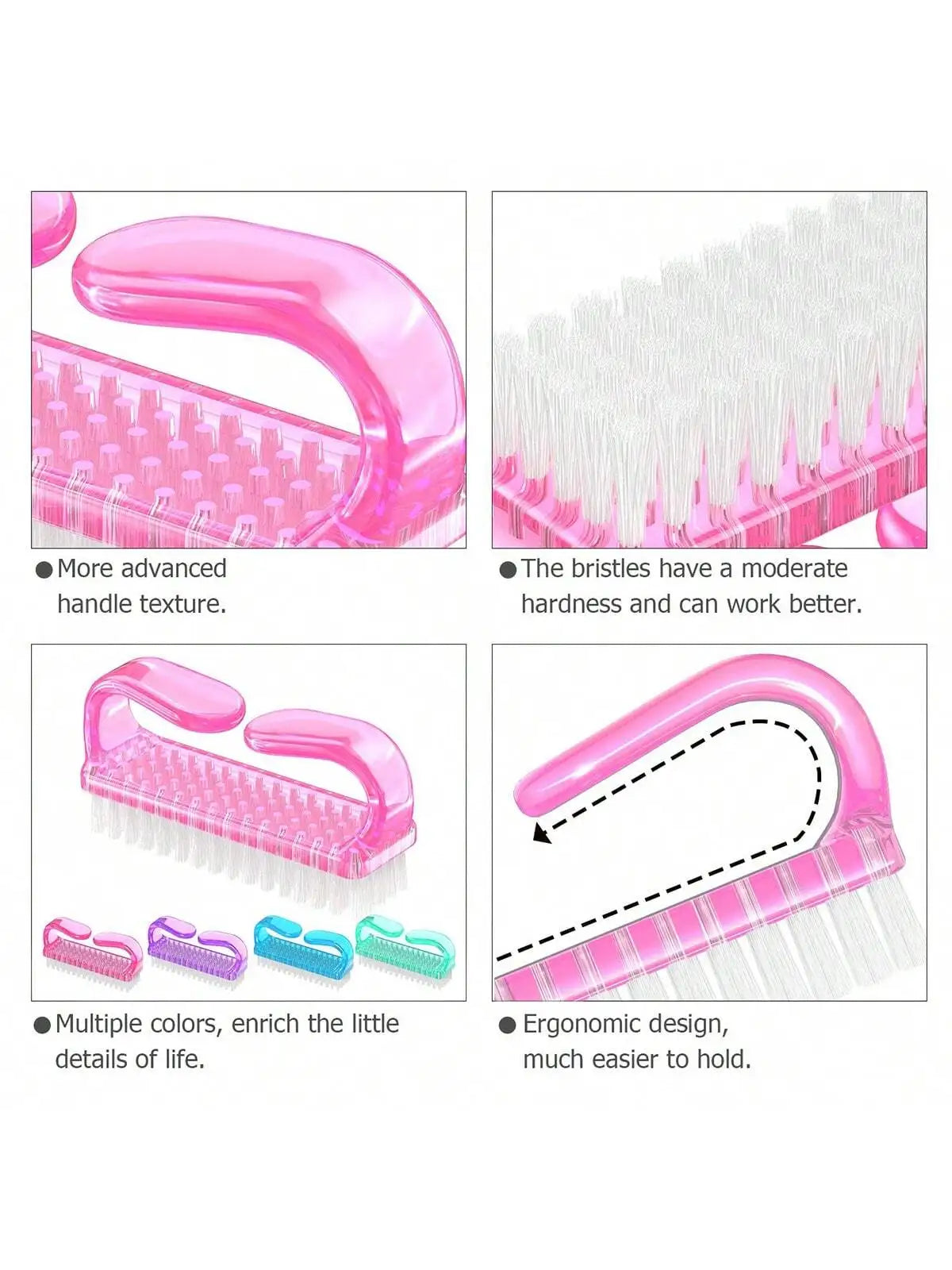 brosse pour les ongles caracteristiques