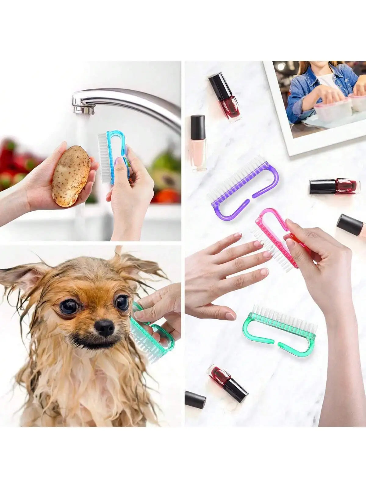 brosse pour les ongles multifonctions