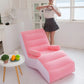 chaise gonflable femme aime sa chaise