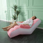 chaise gonflable femme couchée et satisfaite achat