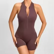 combinaison de yoga dos nu brun