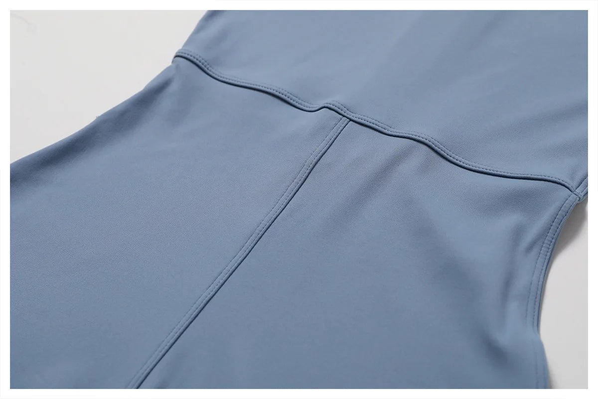 Combinaison de yoga opaque à manches courtes - Techni Tendresse