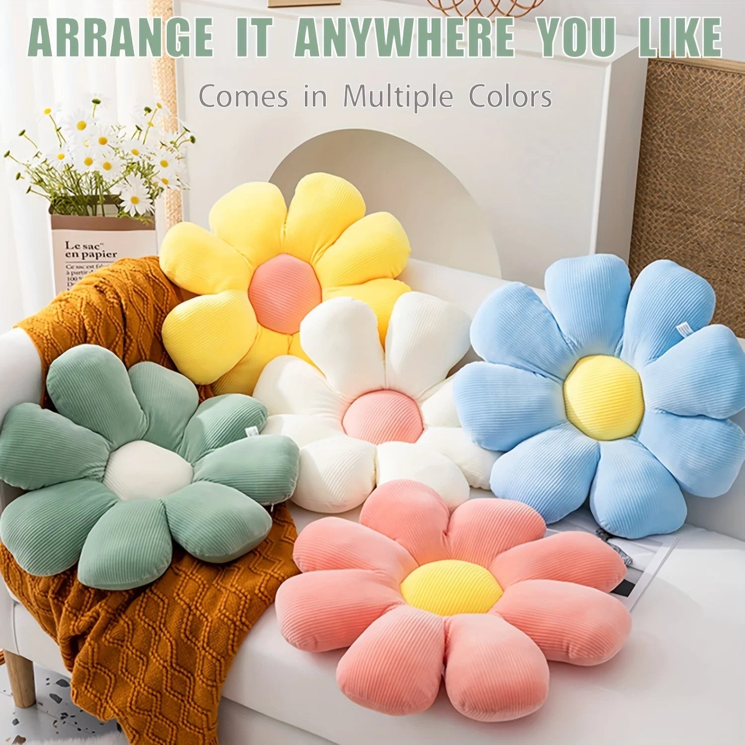 Coussin en tournesol - Techni Tendresse