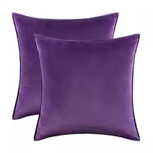 couverture de coussin en velour 13 Teinte violette