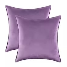 couverture de coussin en velour 14 teinte violette
