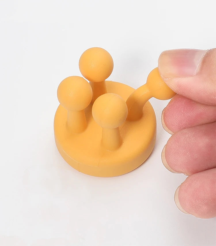crochet 4 points jaune gros plan