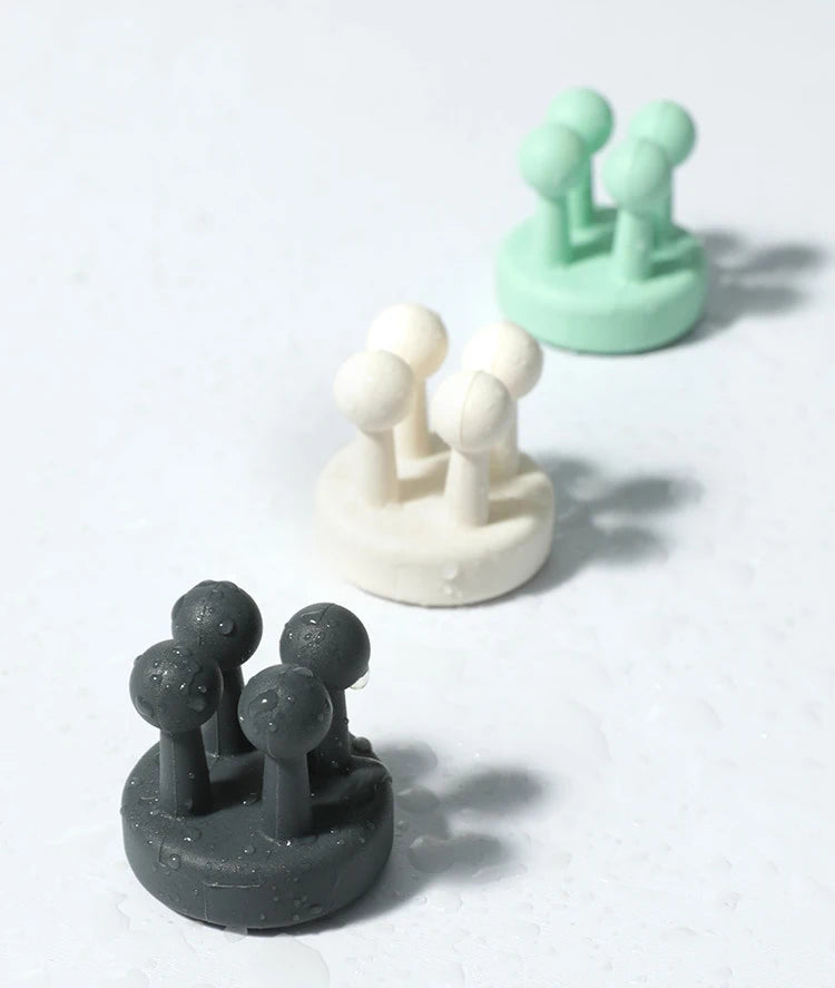 crochets 4 points noir blanc et vert