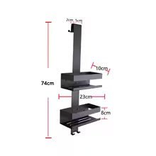 etagere de douche pour homme noire dimensions