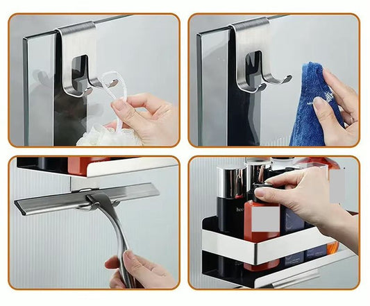 etagere de douche pour homme  quatre images