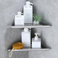 etagere en triangle argent pleine