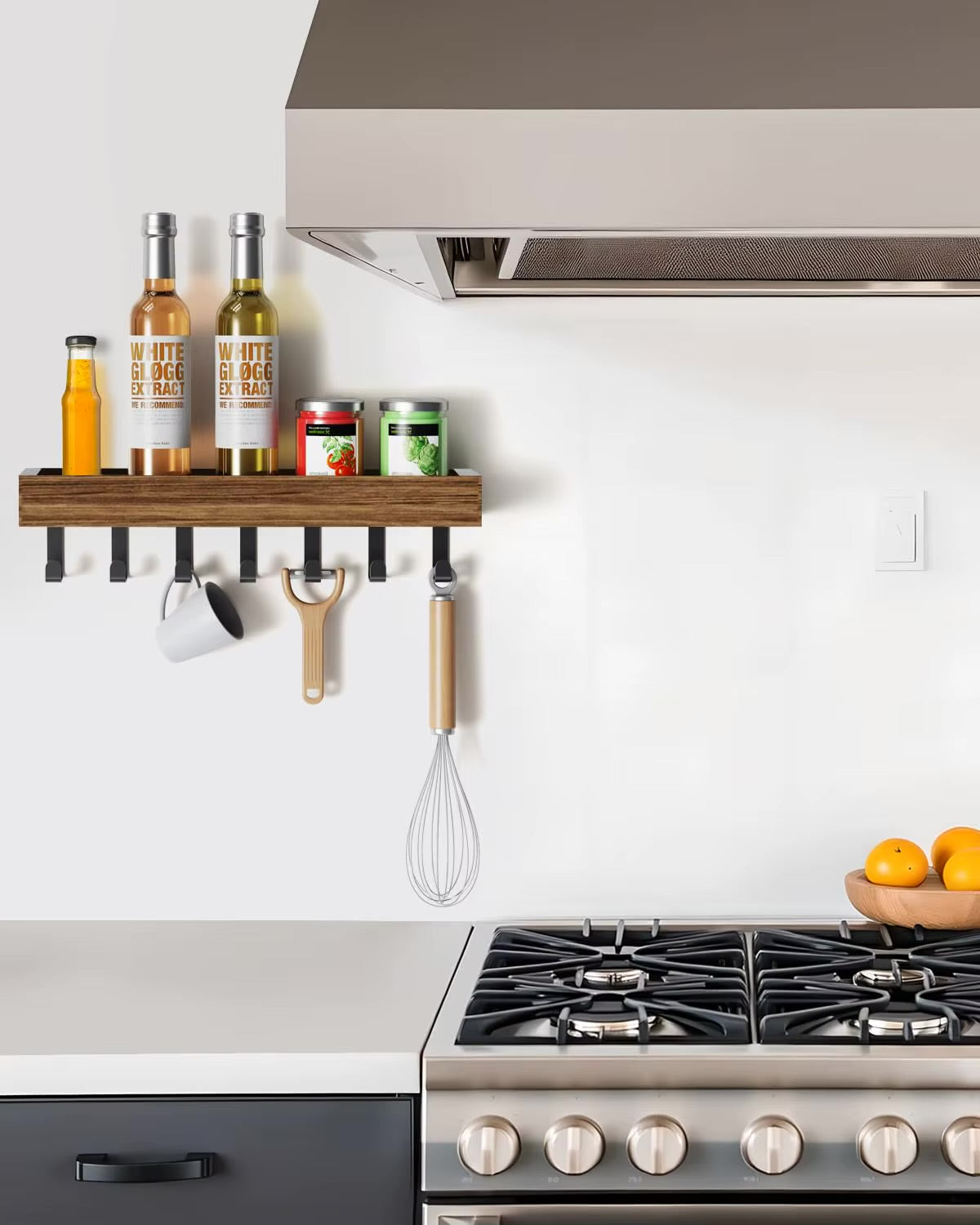 etagere flottante dans cuisine