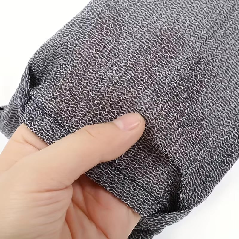 exfoliant en pochette transparent