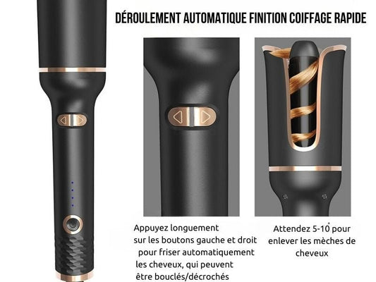 Spin - n - Curl - Fer à friser à rotation automatique instruction
