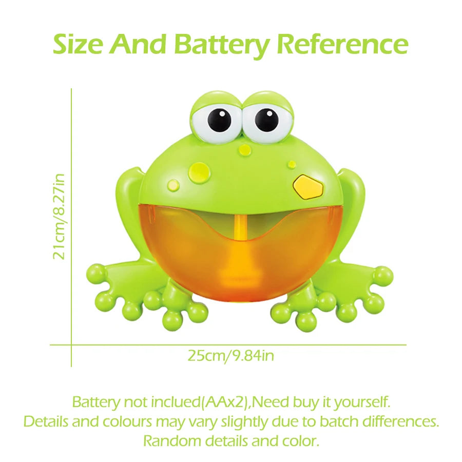 grenouilles a bulles dimensions