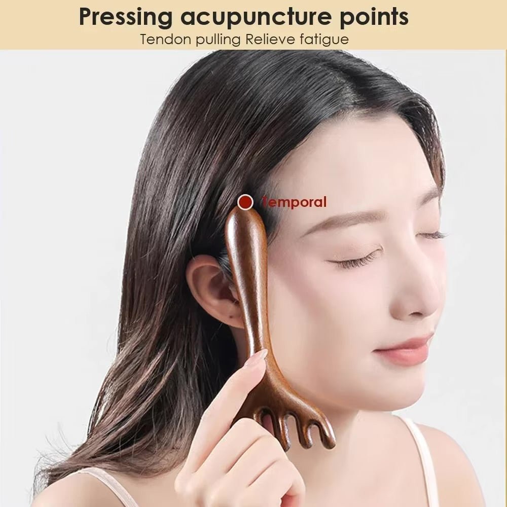 Gua sha tool point de repere