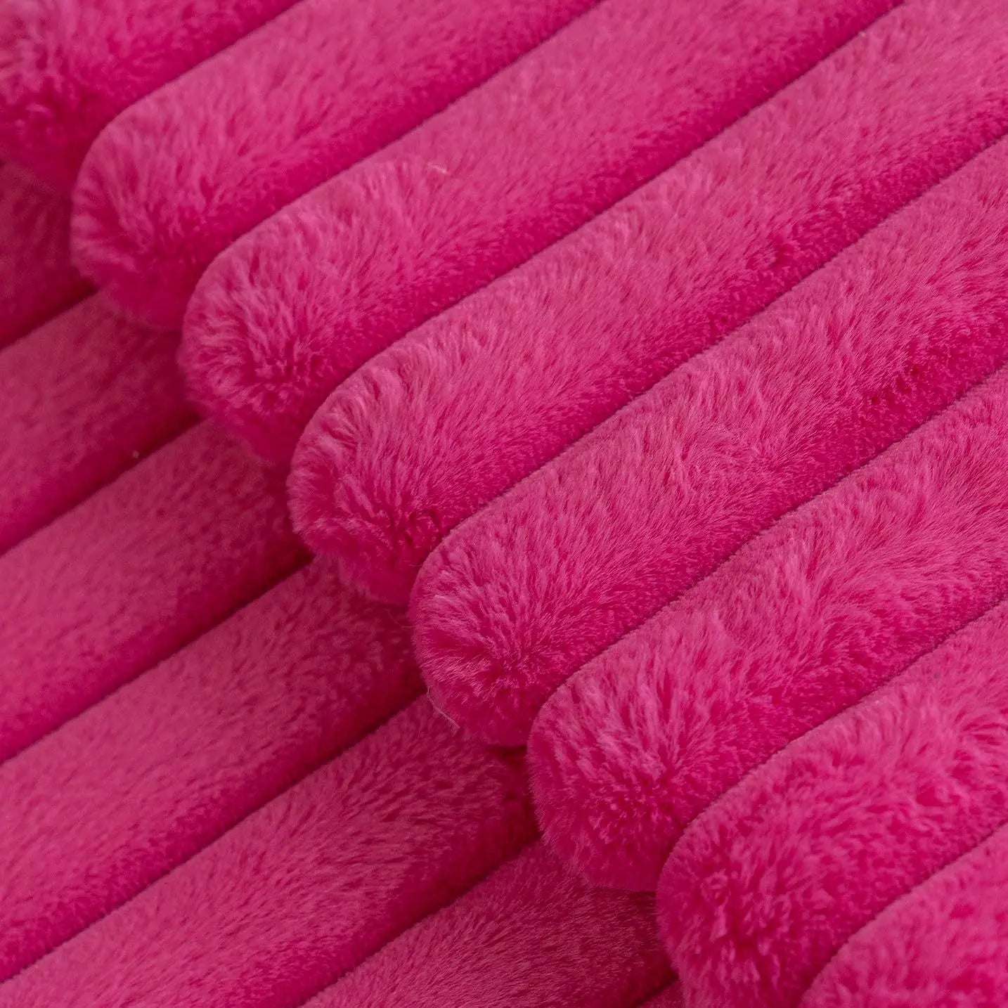 housse de coussin en faux fourrure de lapin rose tissus