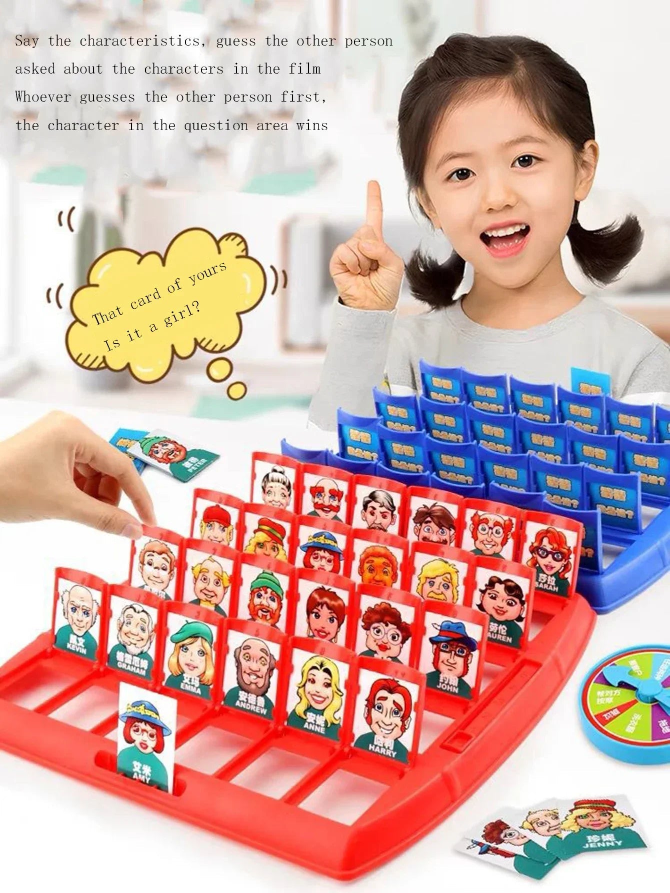 jeu devinette fille qui joue