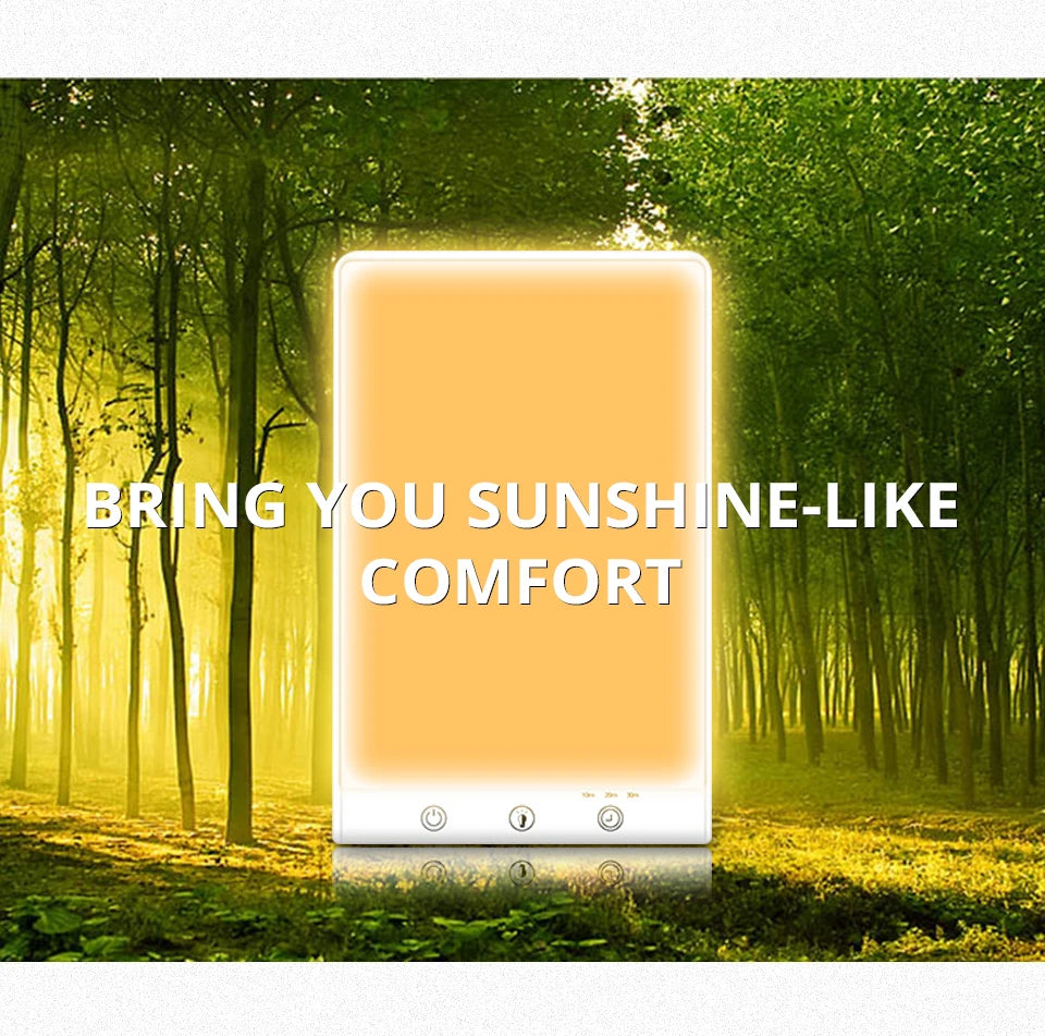 lampe de phototherapie en foret illustration