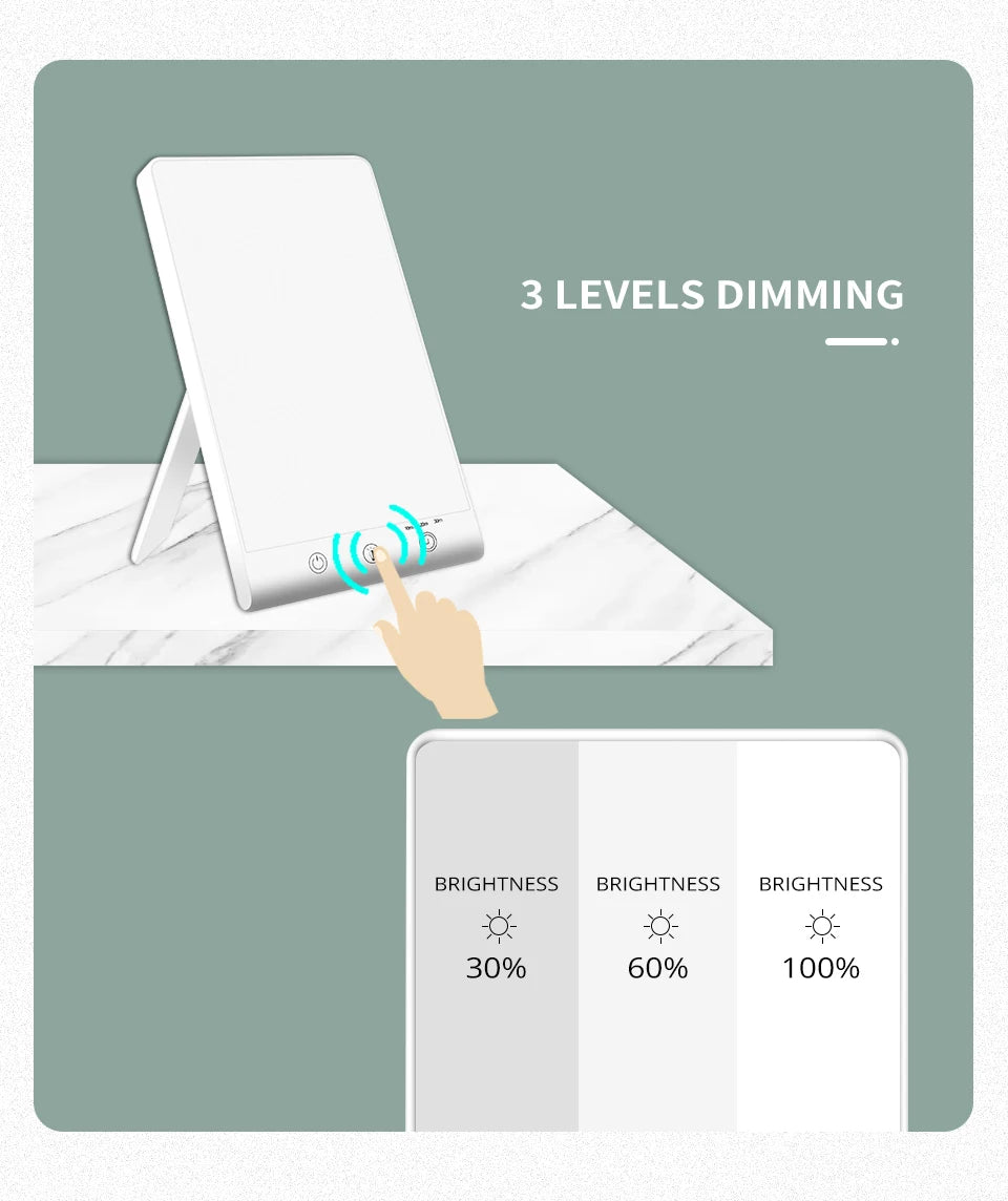 lampe de phototherapie luminosite